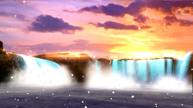 Heaven view of water flow