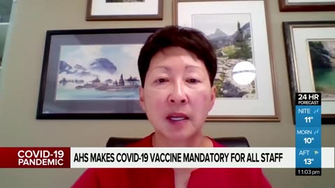 谁强迫加拿大🇨🇦艾伯塔省 105,000 名医护人员非法接种新冠肺炎 (COVID-19) 疫苗，就没有政府的投入吗？Verna Yiu 应该入狱