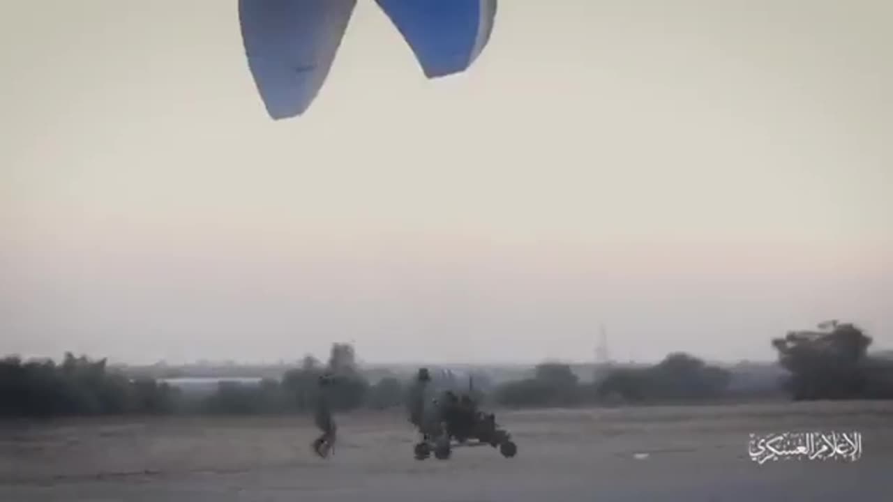 Hamas released the footage of their motorized hang glider attack in Gaza