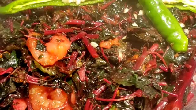 How to Cook Amaranth Leaves with Shrimp 🍤