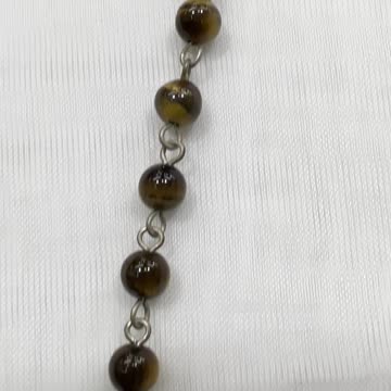 Handmade Unique 16”~18” Adjustable Necklace with Tiger Eye, Crystals