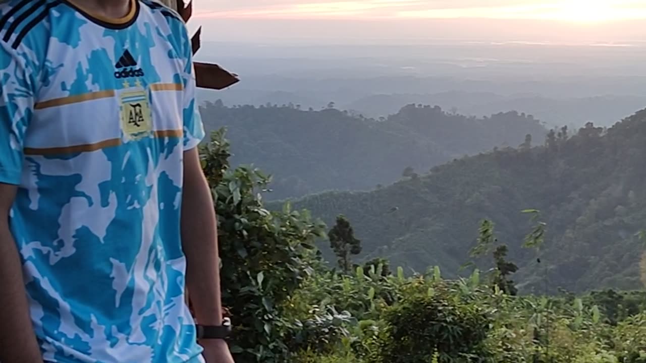 Beautiful mountain view at Bangladesh