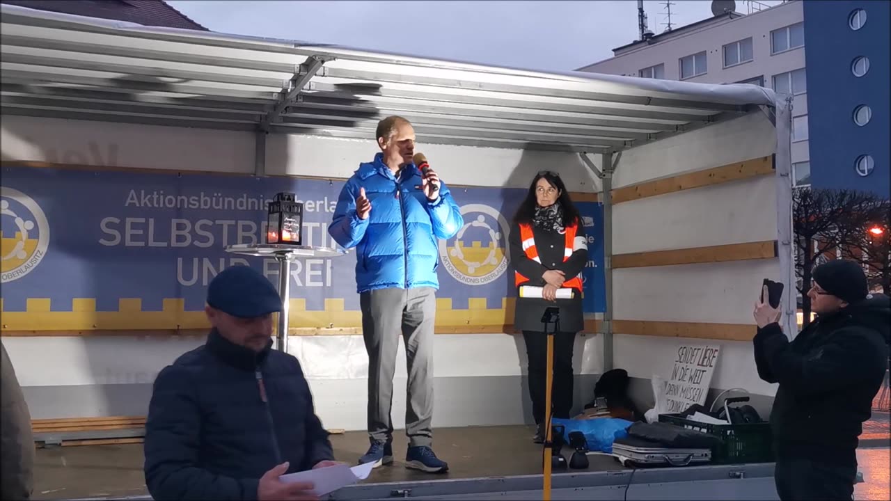 FRANK PESCHEL, AfD - BAUTZEN, Kornmarkt, 20 03 2023, 111. MAHNWACHE - Redebeitrag Asylproblematik