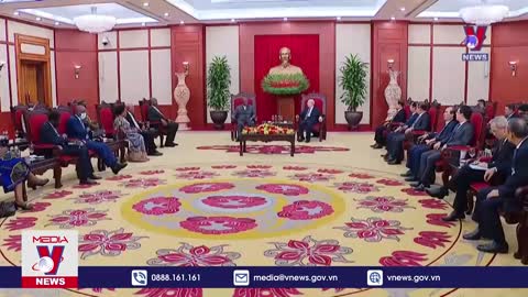 Tổng Bí thư tiếp Tổng thống Uganda