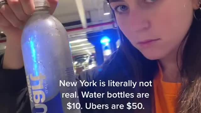 New York is literally not real. Water bottles are $10. Ubers are $50.Breathing is taxable