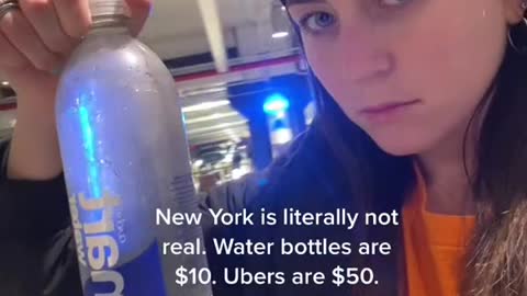 New York is literally not real. Water bottles are $10. Ubers are $50.Breathing is taxable