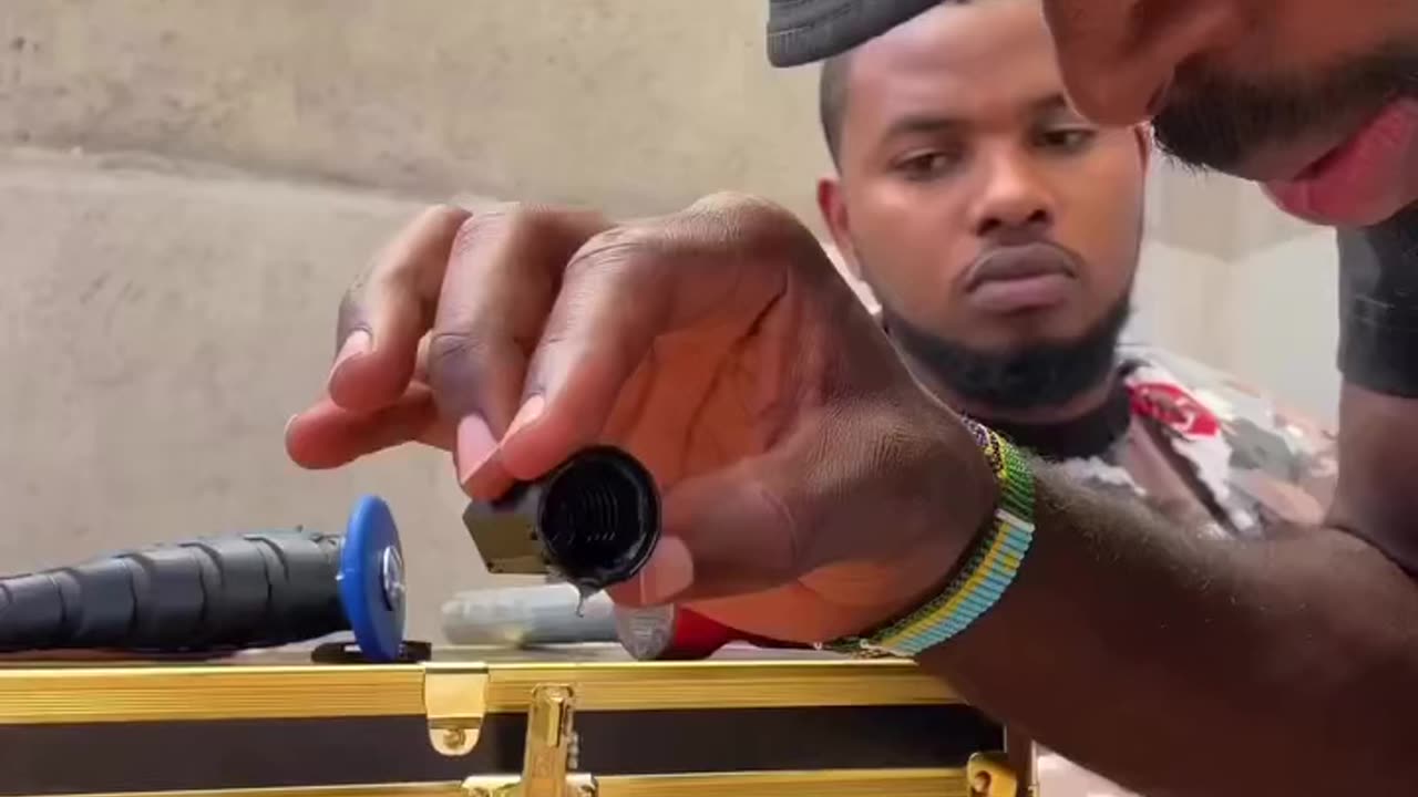 Barber Cuts Client Hair Using Kitchen Utensils