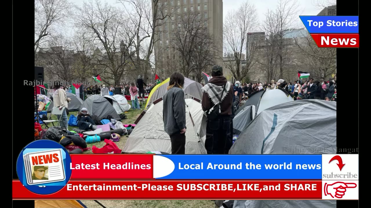 McGill protesters set up first anti-Israel encampment in Canada