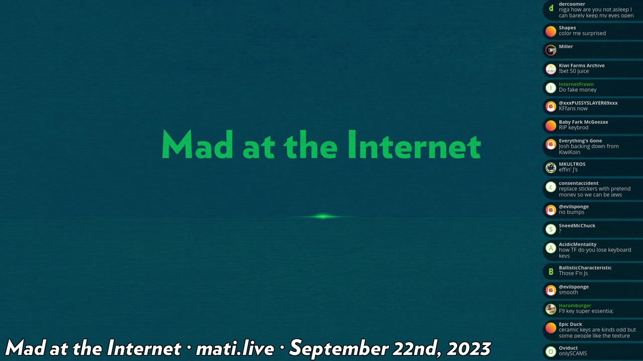 Mad at the Internet (September 22nd, 2023)