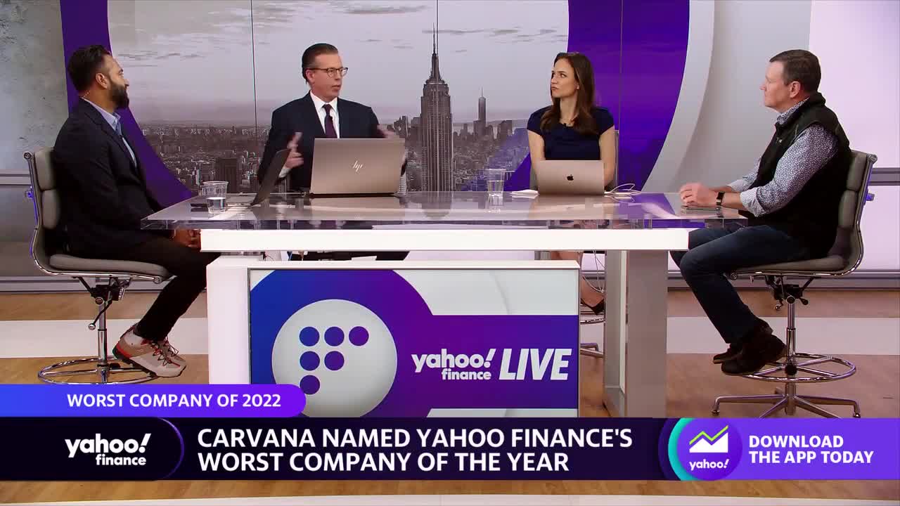 Carvana named Yahoo Finance’s Worst Company of the Year, shares down 98% year-to-date