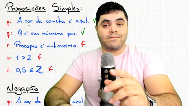 🧠 LÓGICA PROPOSICIONAL Proposições Simples e Negação de Proposição Curso de RLM Aula 03