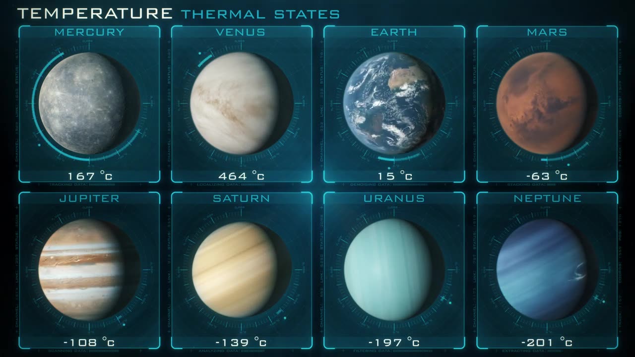 # planet - comparison of their characteristics