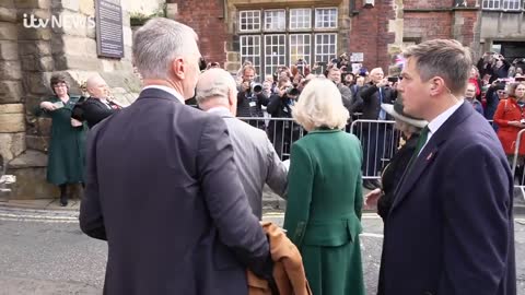 King Charles and Camilla attacked with eggs by man shouting 'UK built on blood of slaves'
