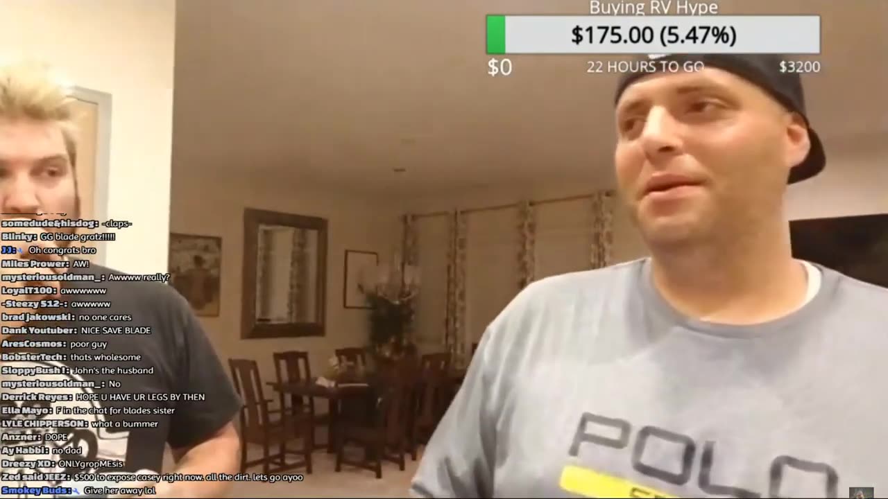 Blade and IRL house plan next RV trip, casey calls