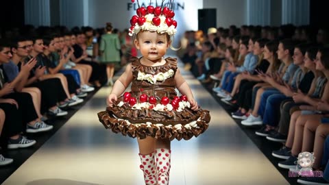 Cute babies fashion show