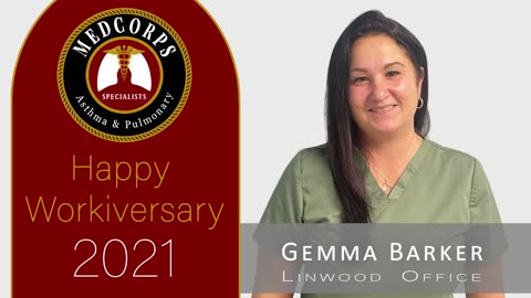 Happy 2 year (early) workiversary to Gemma in the Linwood Office.