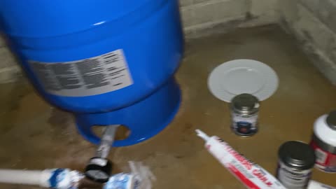 Leaking Well Water Pressure Tank Replacement Part 49 -- 2+ Days of the Gorilla 100% Silicone Clear Sealant and Caulk, and No Current Condensation. Now, Hercules Bright White Siliconized Plumbers Caulk on Thursday, 09/14/2023, at 22:35.