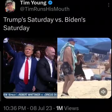 Trump's Saturday Night vs Biden's Saturday