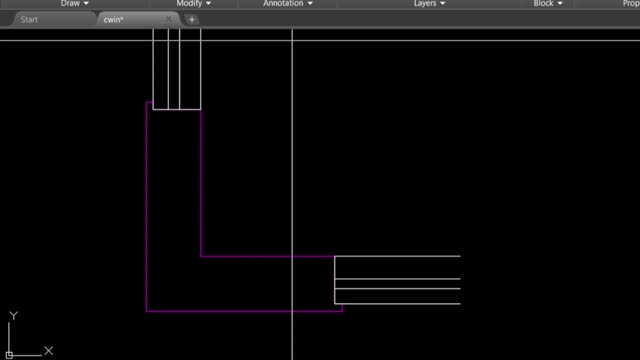 How to draw a corner window