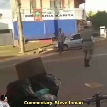 Another man brings a knife to a gun party