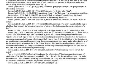 Fishy 2017 amendment to §360. Registration of producers of drugs or devices
