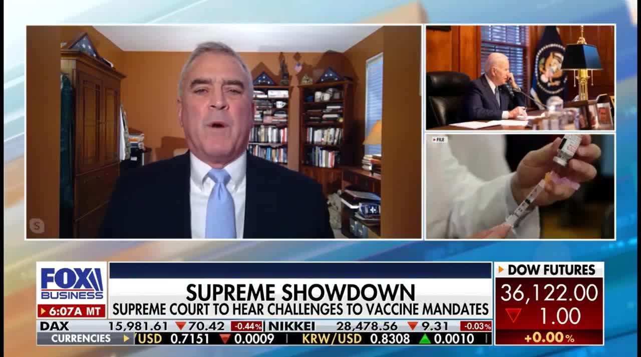 Wenstrup Joins FOX Business to Discuss Vaccine Mandate Case Before SCOTUS