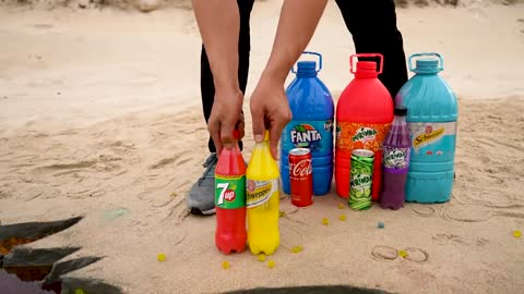 Big Monster, Chupa Chups, Mtn Dew, Fanta, Mirinda and Mentos soda mix Underground8