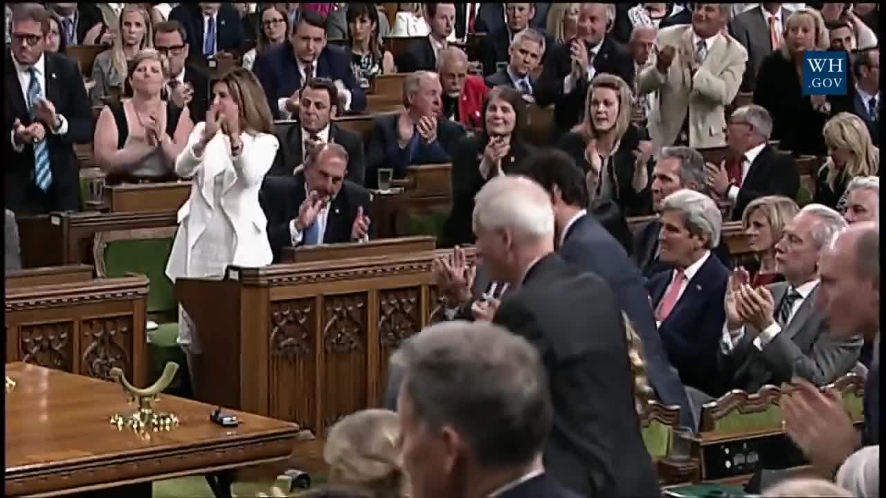 Barack Obama Addresses the Parliament of Canada