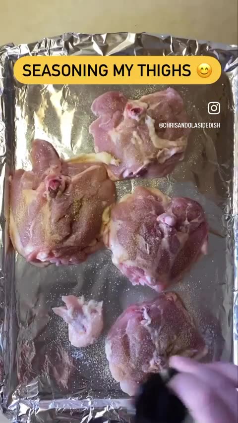 PREPARING CHICKEN THIGHS