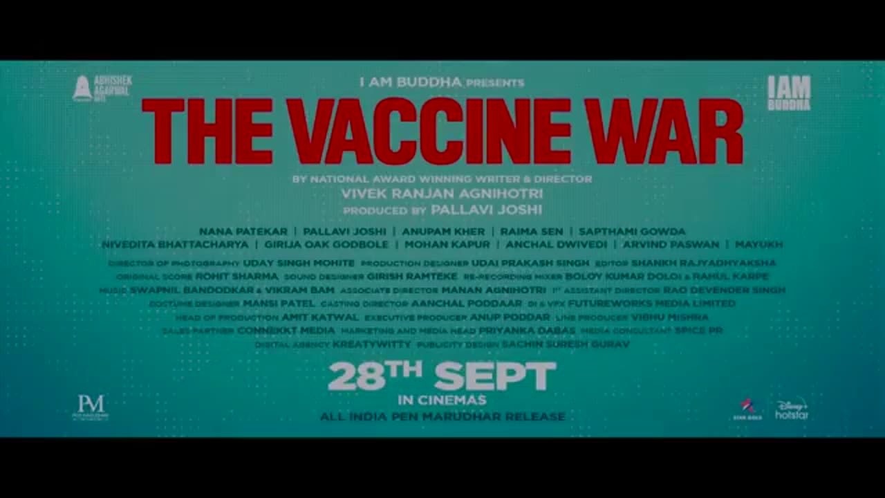 The Vaccine War | Official Hindi Trailer | Vivek Agnihotri | Nana Patekar | Pallavi Joshi |Raima Sen