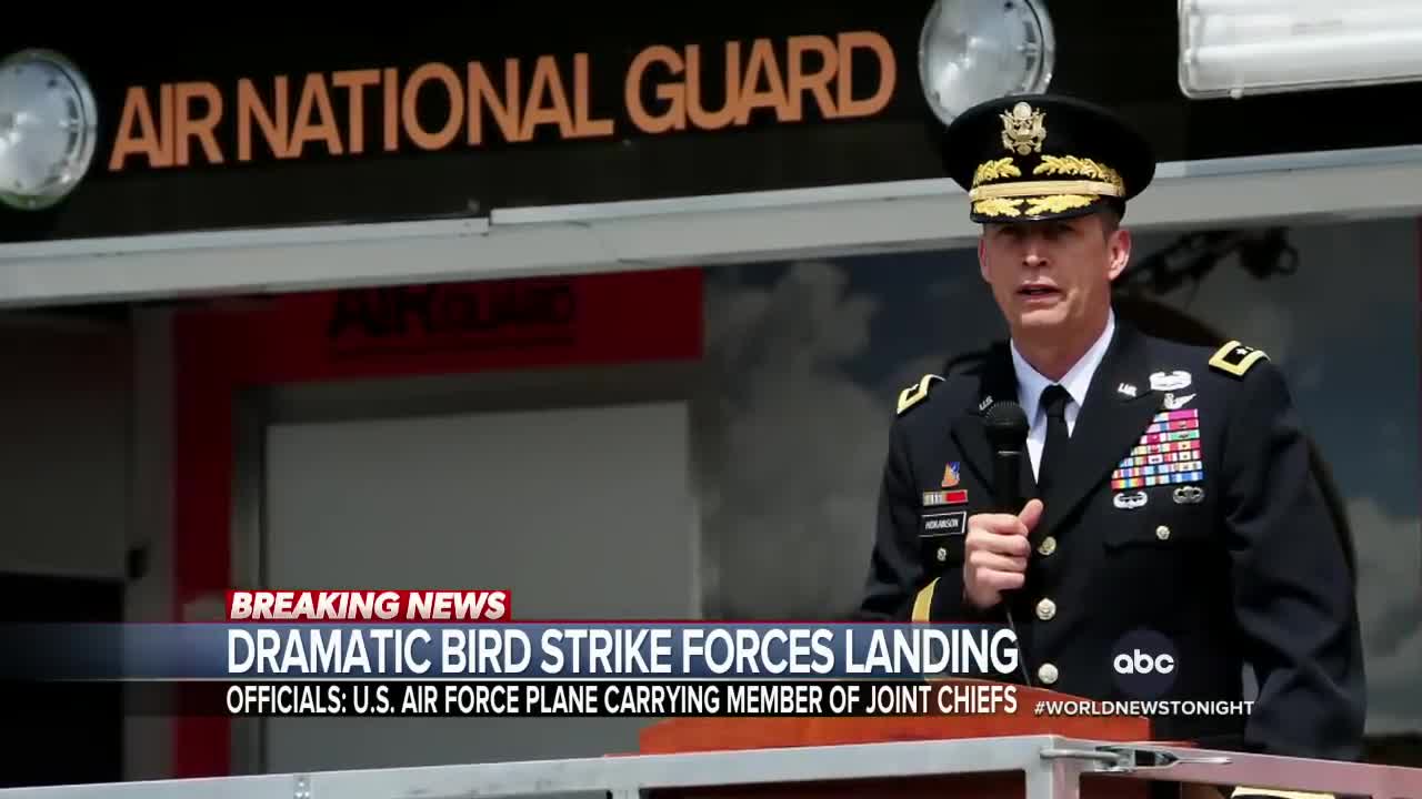 Bird strike forces emergency landing of US Air Force plane