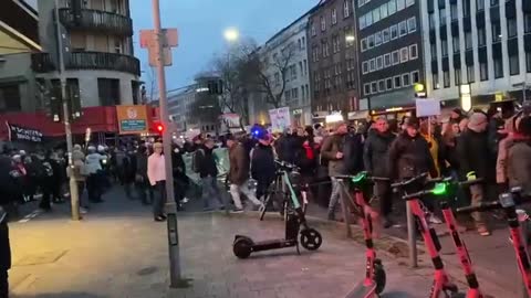 Germany last night protesting for Freedom against Tyranny and Mandates