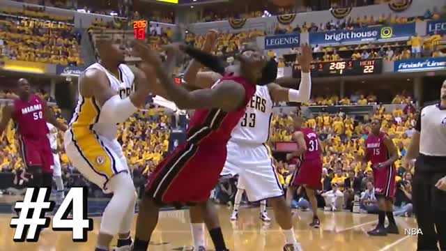 top 10 LeBron James Flops