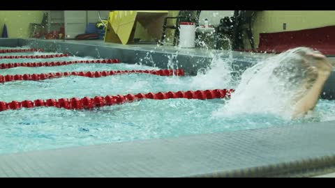 Swimming Competition in Pool