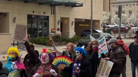 Clowns Protest Candace Owens @ TPUSA