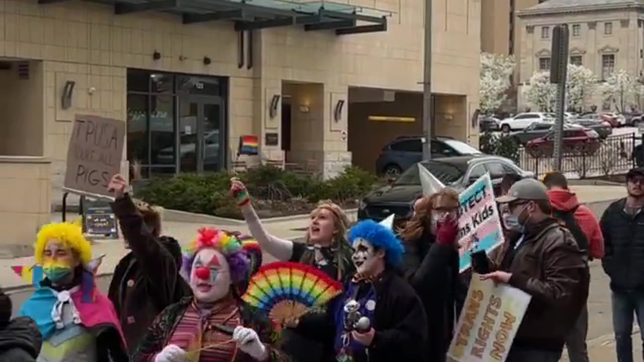 Clowns Protest Candace Owens @ TPUSA