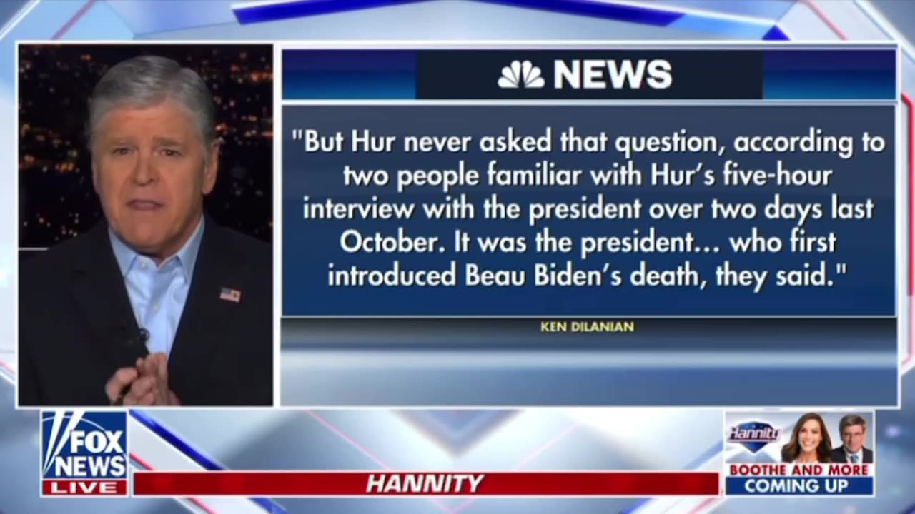 Biden attacked HUR for asking him when Bo died that didn’t happen sources say