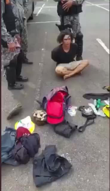 Infiltrado preso nas manifestações