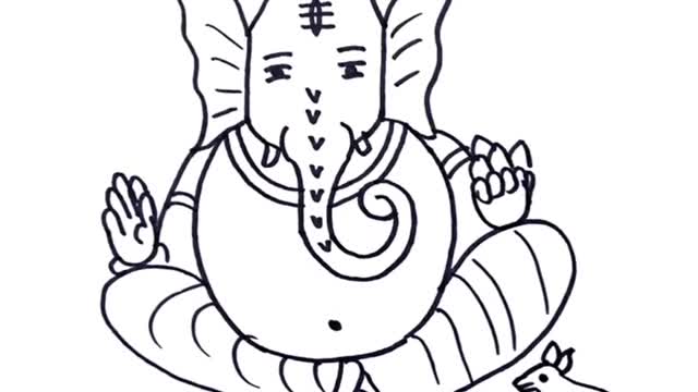 Lord Ganesh Drawing