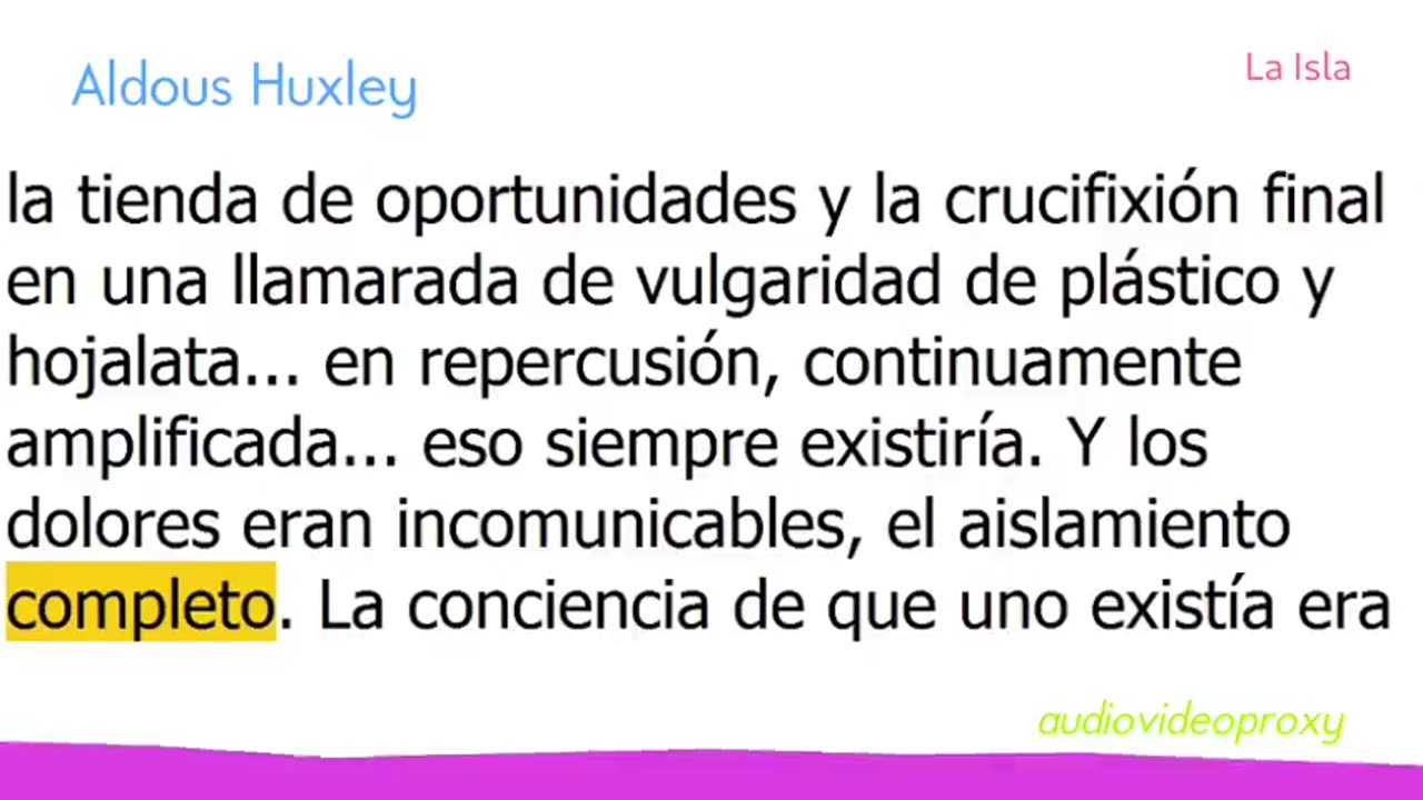 Aldous Huxley - La Isla 4/4