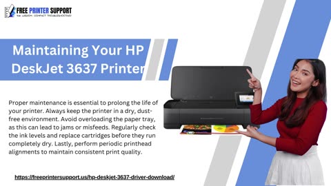 HP DeskJet 3637 Printer A User’s For Guide