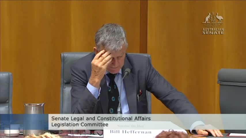 Legal & Constitutional Affairs - Senator Bill Heffernan 2015