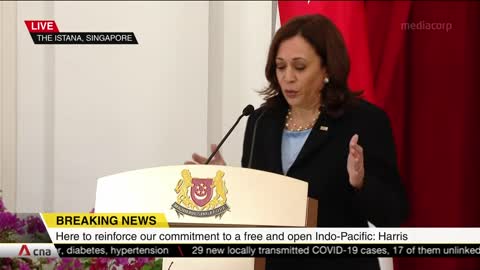 VP Harris and Singapore PM take tough questions