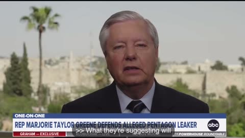 Lindsey: “For any member of Congress to suggest it’s OK to leak classified information because you agree with the cause is terribly irresponsible."