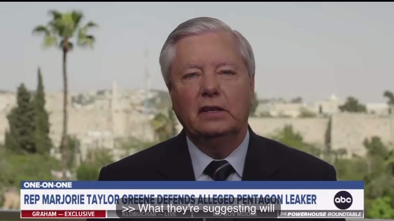 Lindsey: “For any member of Congress to suggest it’s OK to leak classified information because you agree with the cause is terribly irresponsible."