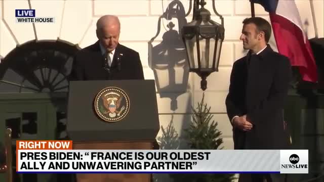 'France and the United States are facing down Vladimir Putin'- Biden l ABCNL