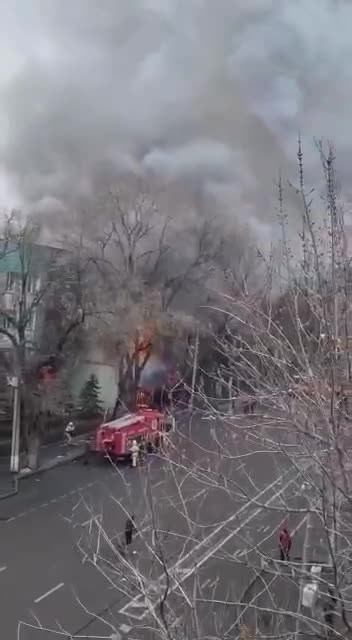 Fire in the building of the prosecutor's office of Almaty