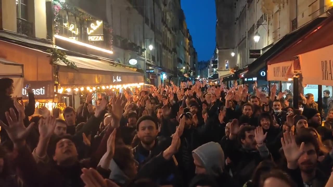 French footbal fans are on the streets to protest the pension reform