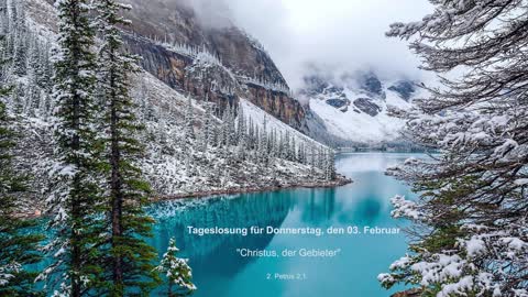 Tageslosung für Donnerstag, den 03. Februar