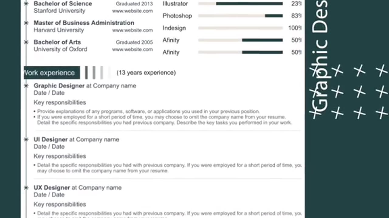 Graphic Designer resume template | FinishResume.com #resume #microsoftword #template